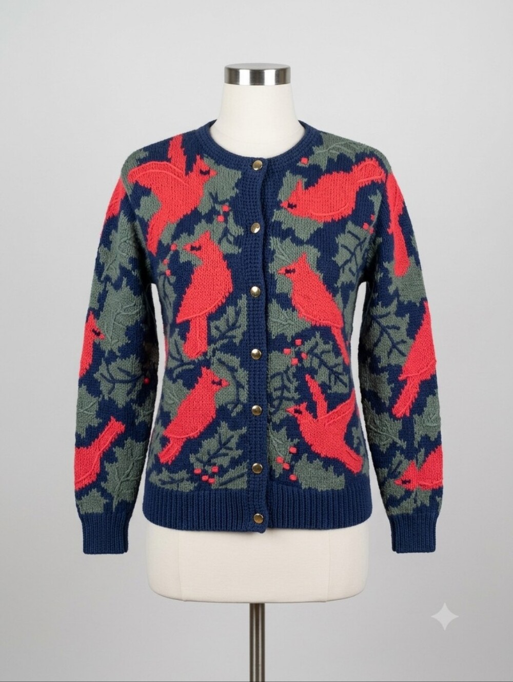 Orvis Vintage Cardinal Knit Cardigan Sweater (M) Pre-owned With Tag .